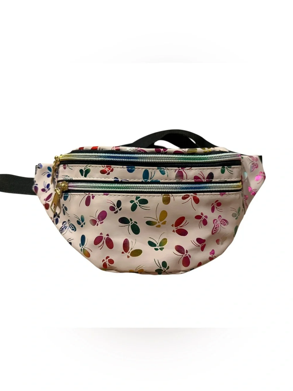Metallic Butterfly Fanny Pack
